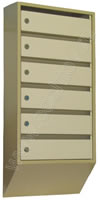 Вертикальный почтовый ящик ЯПП-6