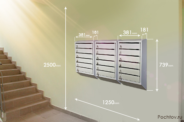 Размещение почтовых ящиков в подъезде